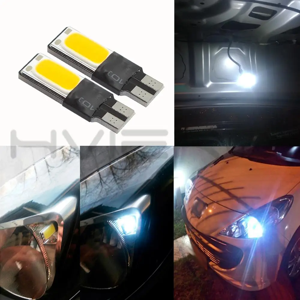 2 шт. Автомобильные светодиодные лампы 194 DC 12V COB Canbus|Светодиодные и трубки| |