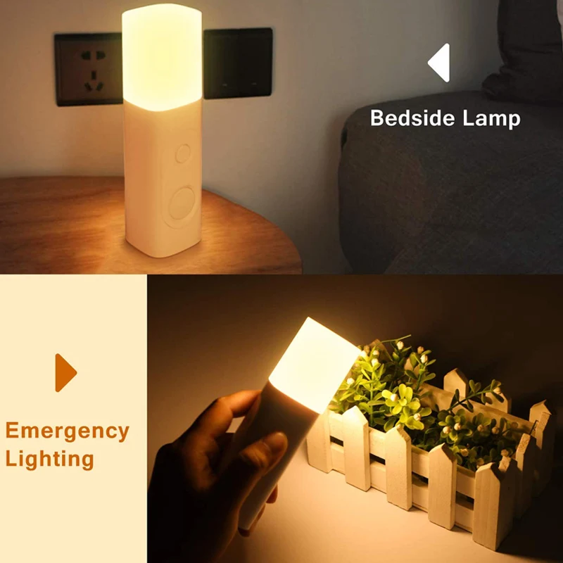 Bedside Motion Sensor Night Light USB Rechargeable Portable Table LED Cordless Bedroom L9 #2 | Лампы и освещение