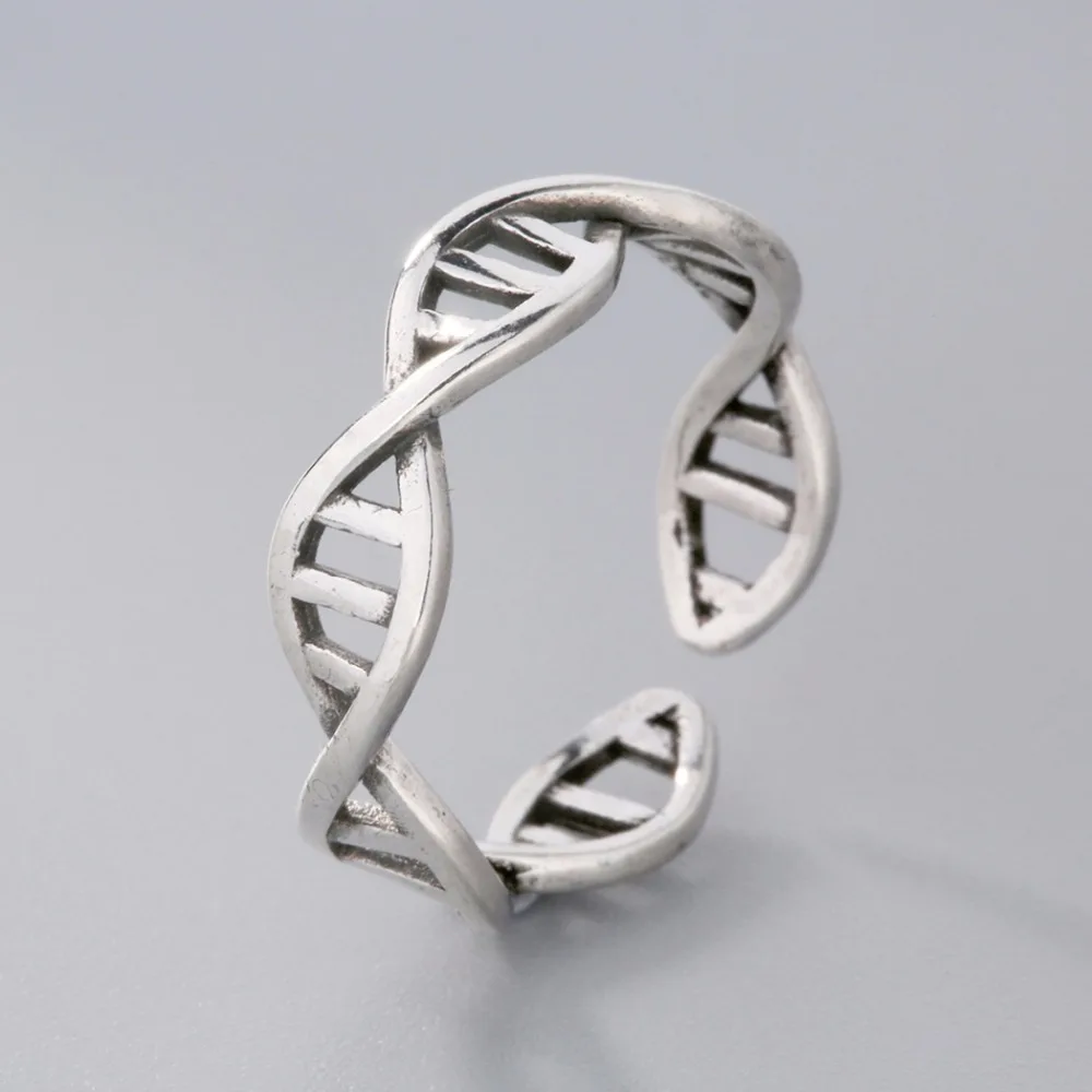 

Science Chemistry Antique fashion Ring Women Molecule DNA Infinity Open Finger Adjustable Rings fashion Jewelry Birthday Gift