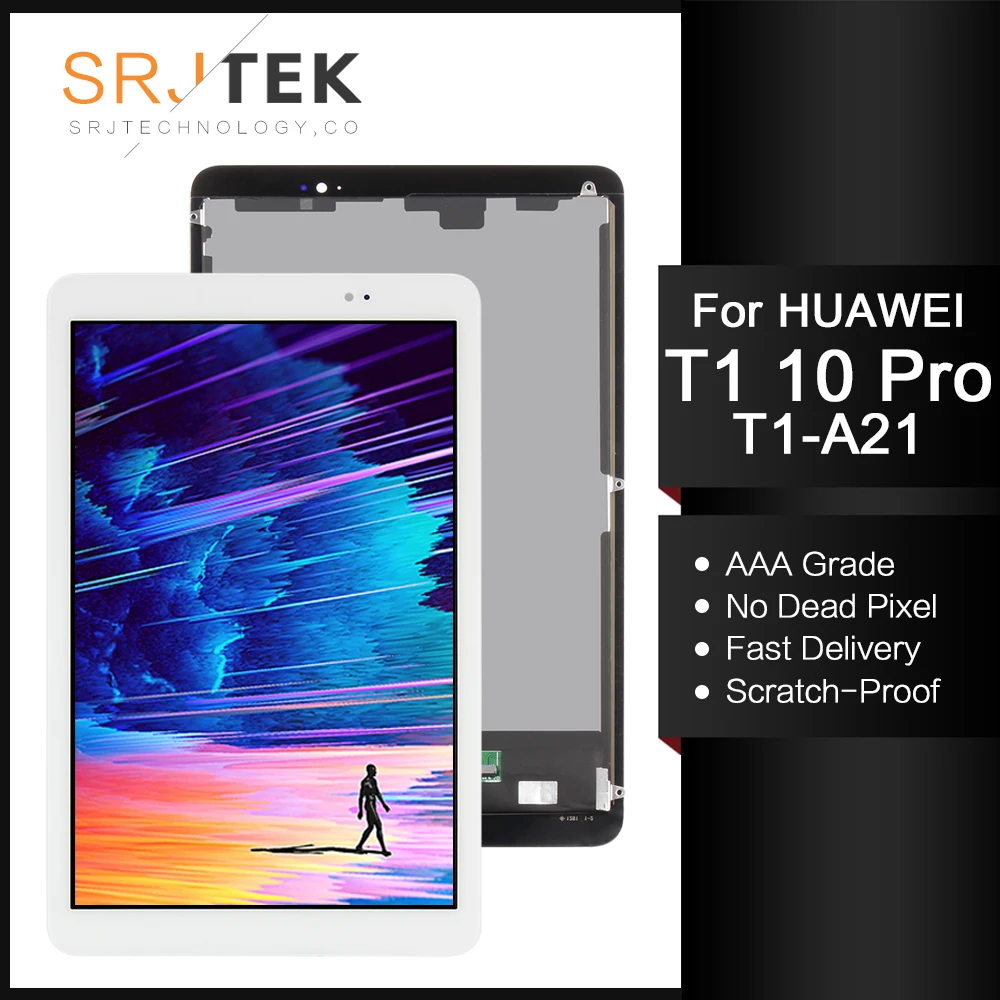 

SRJTEK 10,1 "для Huawei Mediapad T1 10 Pro LTE сенсорный экран T1-A21L ЖК-дисплей T1-A21W T1-A22L матрица сенсор цифрового преобразователя в сборе