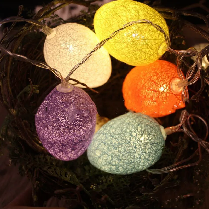 

Easter LED String Lights Eggs Leds Light for Window Decoration Remote Control Battery Power Outdoor Ornament Fairy Lamp Luces