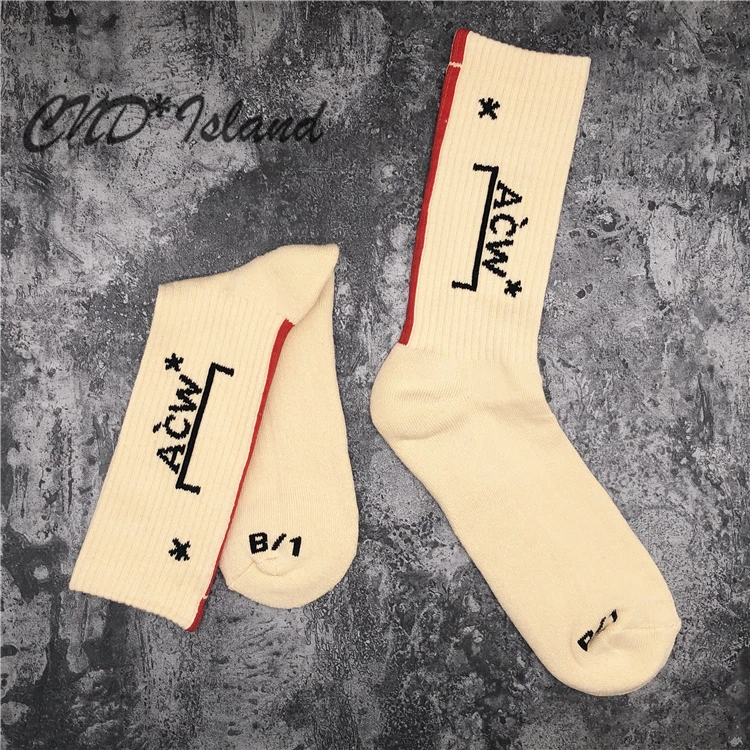 

20ss A Cold Wall Socks 100% Cotton stripe geometric pattern Acw Socks Men Women Sports Basketball A-cold-wall Socks