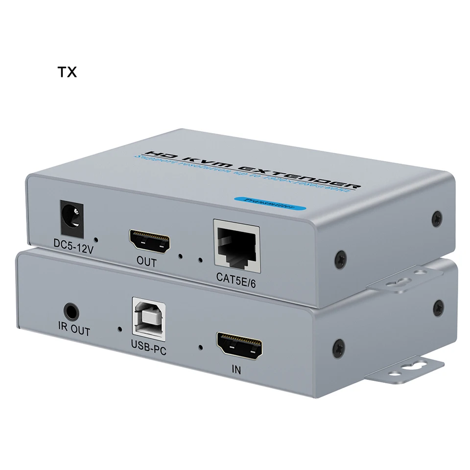 Фото HDMI KVM USB-удлинитель 1080P через Ethernet-кабель Cat5e/6 100 м (330 футов) для дистанционного управления мышью и клавиатурой №3