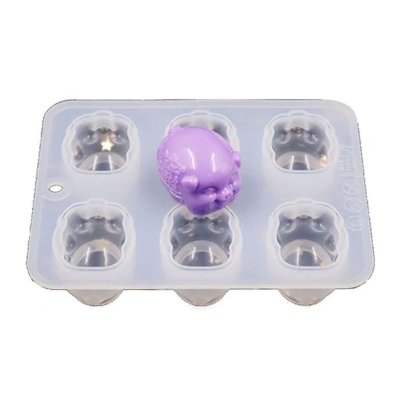 

DIY 3D Lucky Pig Soap Molds Pig Animals Handmade Soap Silicone Mold Blessings Fortune Pig Resin Casting Silicone Molds T84A