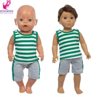 43cm baby doll boy clothes 17 inch boy doll grey shirt and pants nenuco ropa y su hermanita toy doll outfit