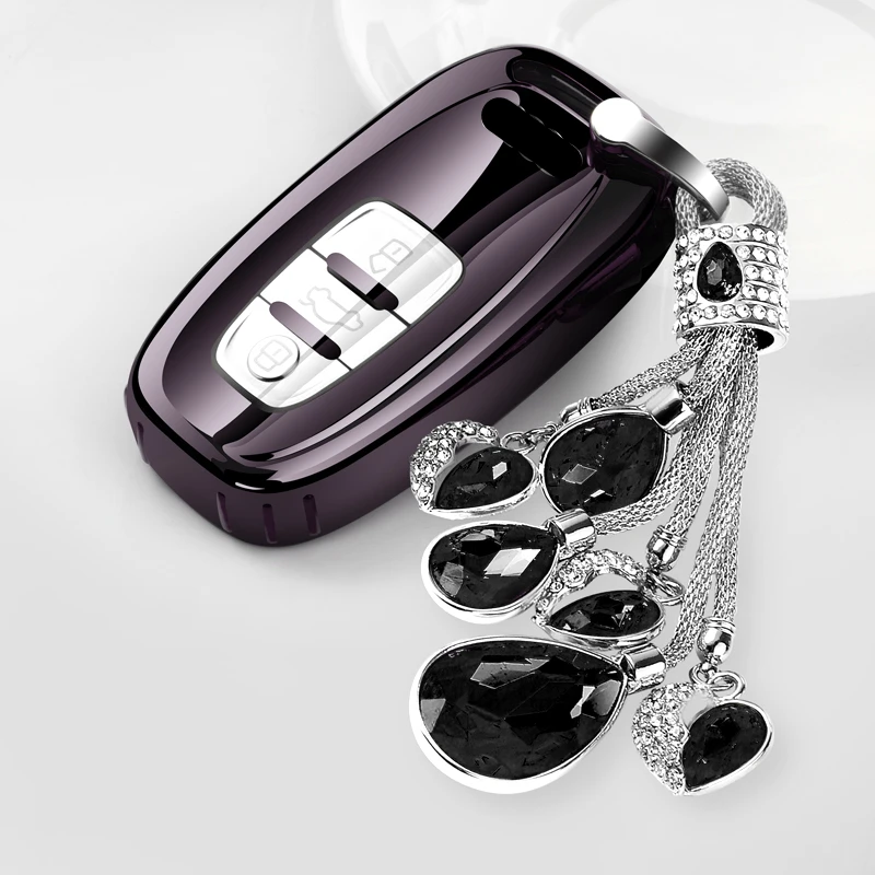 Мягкий водонепроницаемый чехол для ключа из ТПУ автомобиля Audi A1 A3 A4 A5 A6 A7 A8 Quattro Q3 Q5