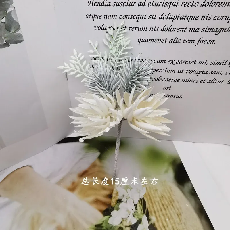Пластиковый букет из искусственных цветов для скрапбукинга 23 стиля искусственные растения для дома Рождественские Свадебные украшения