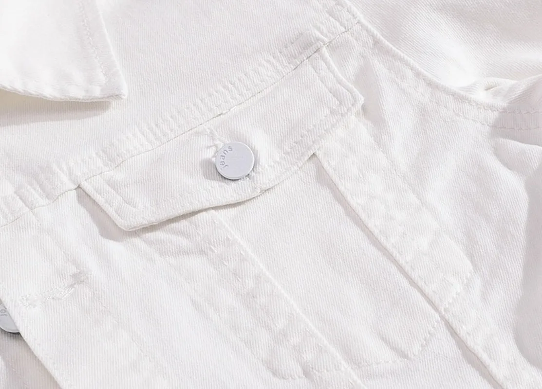 Новинка 2022 демисезонные мужские джинсовые куртки модные простые облегающая