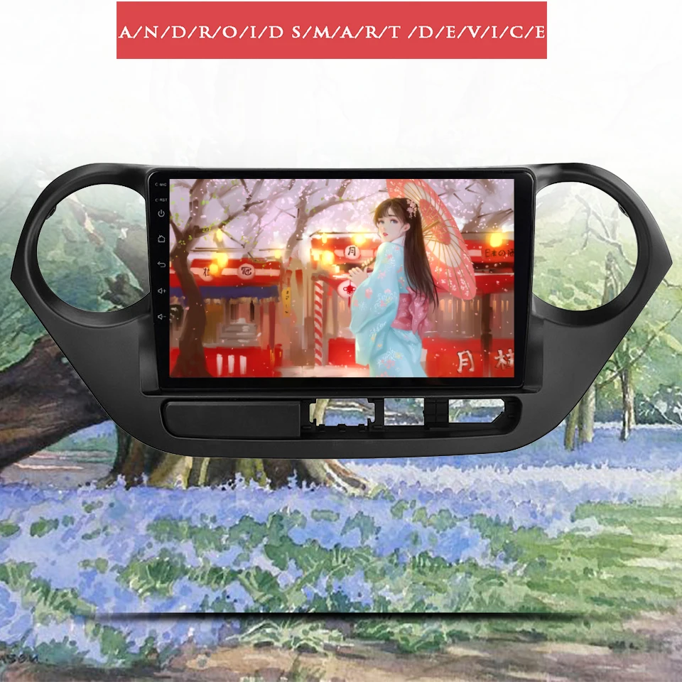 9 ''Android 10 6G + 128G автомобильный dvd плеер для Hyundai grand i10 2013 2015 2018 с радио gps