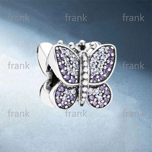 

791257ACZ Sparkling Butterfly Charm