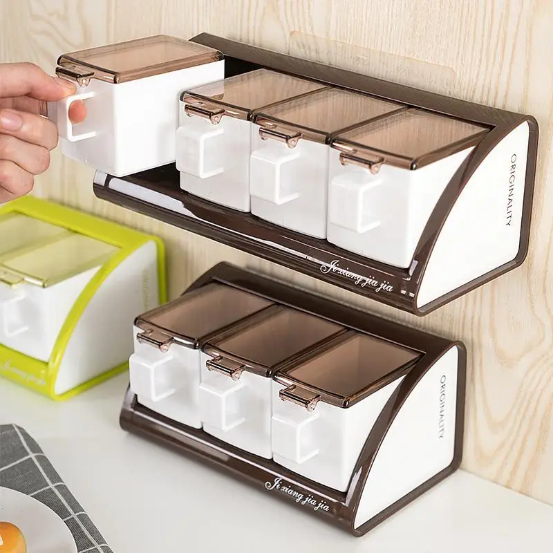 Настенная банка для специй кухонные принадлежности бутылка приправ домашний