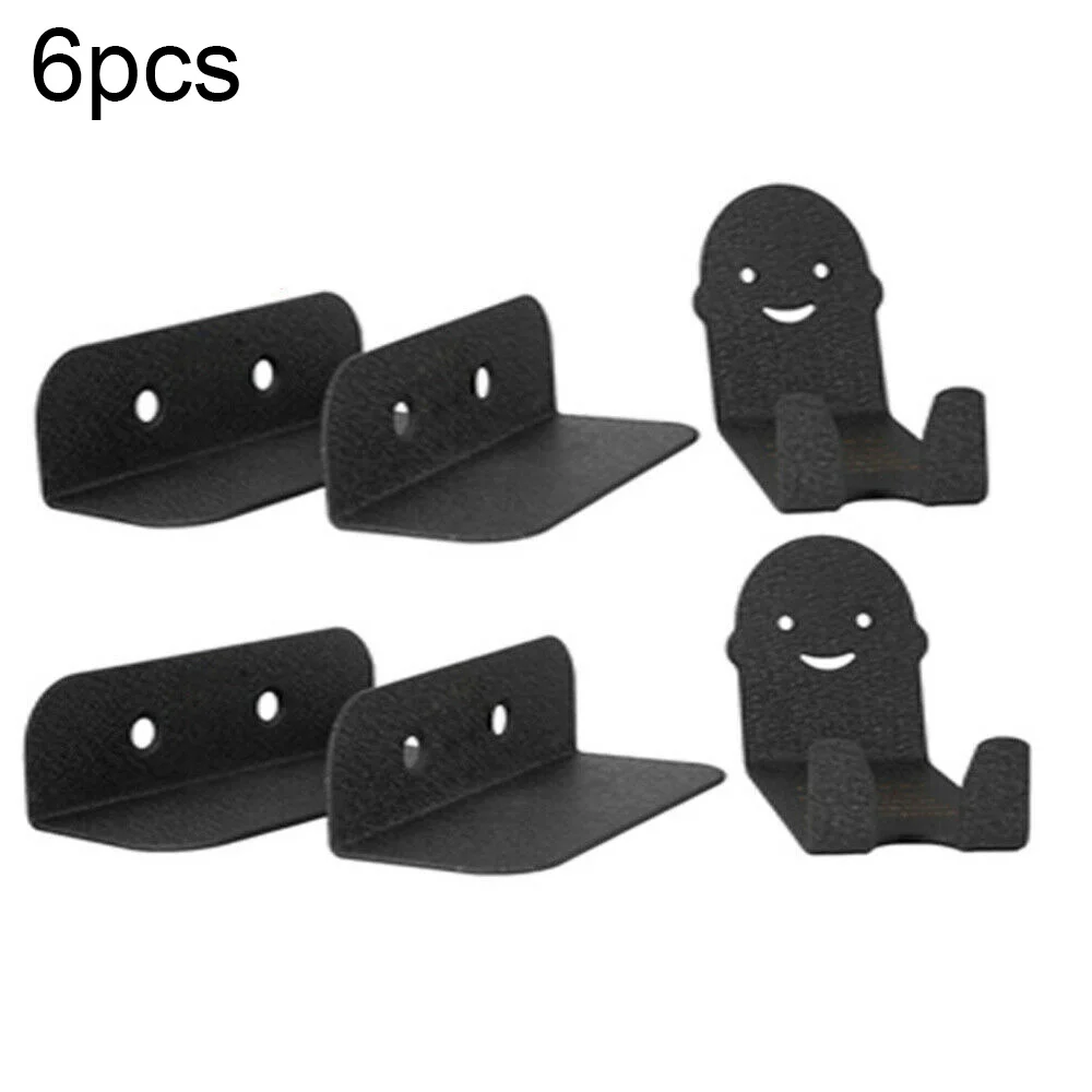 

6pcs Bike Pedal Hook Set Wall Mount Bike Hanger Storage Bike Rack Garage Horizontal System racket Hanger for Outdoor Riding