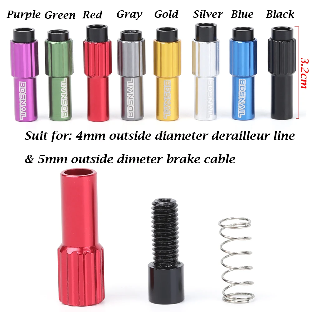 1 шт. разноцветный Велосипедный тормозной кабель коннектор переключения передач