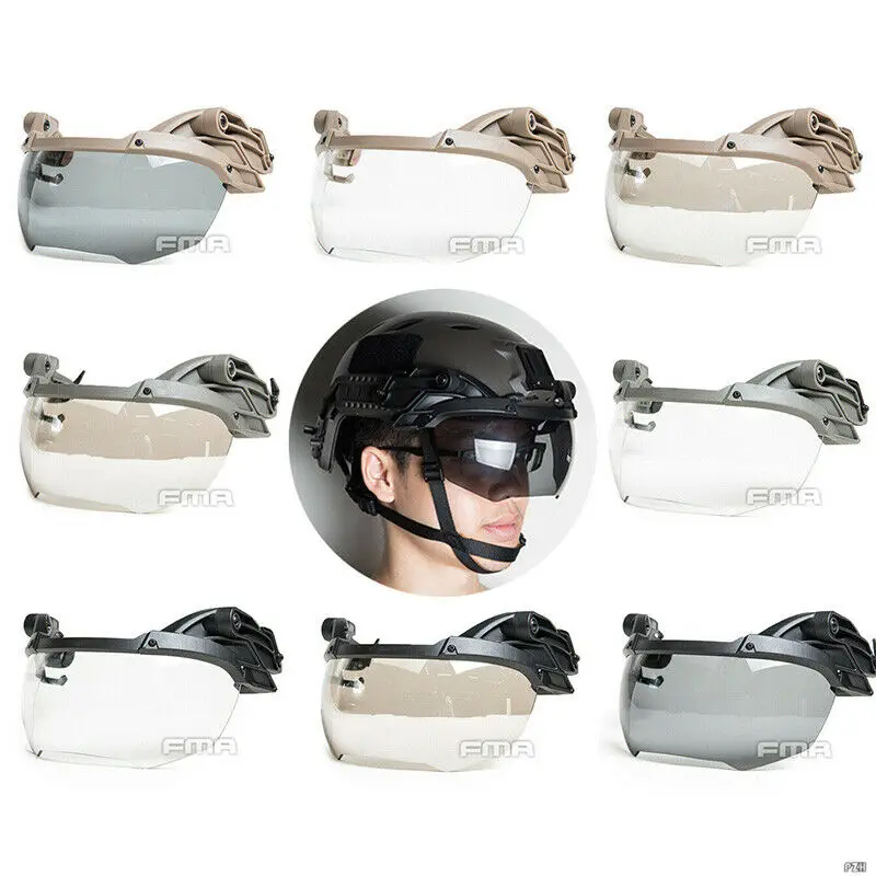 FMA OP защитные очки для шлема 3 мм утолщенные противотуманные линзы страйкбола