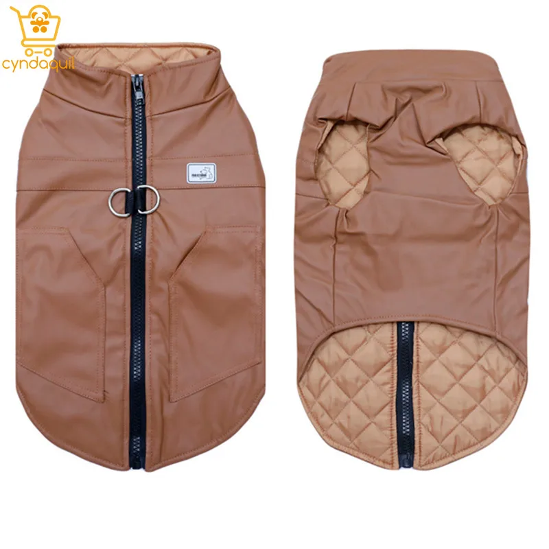 

Big Dog Collar Dog´s Sweater for Dogs Clothes Pets Winter Overall for Dogs Hairdressing Coat Denim Jackets for ChihuahuaPet