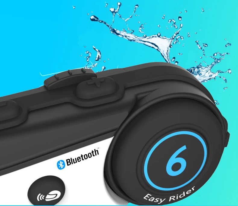 Мотоциклетный Bluetooth Интерком Vi moto V6 гарнитура для шлема BT переговорное