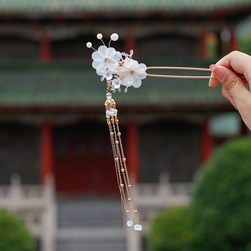 Женские китайские аксессуары для волос волшебная Цветочная птица луна длинные