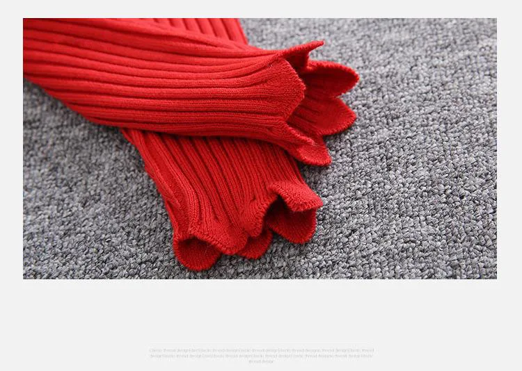 Платье-свитер с высоким воротником для девочек-подростков весна-осень 2019 плотное