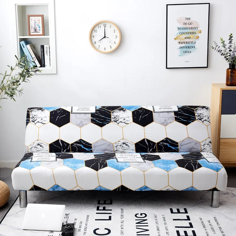 PY 41 чехол для дивана складной тянущийся большой эластичный без подлокотника