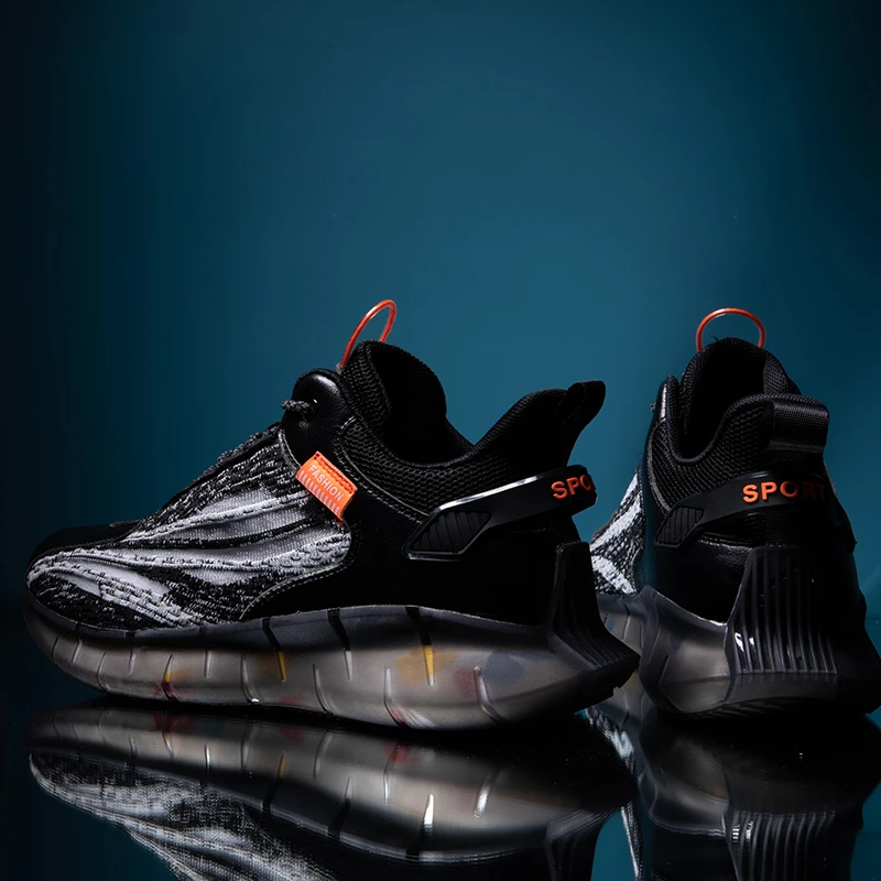 SALUDAS Mens Running Shoes Tennis Fashion Sneakers Athletic Casual Slip On Walking Gym Lightweight Breathable Men Shoes