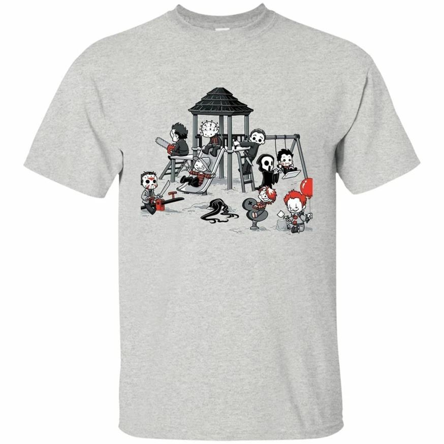 Ужас парк фильм Белый пепел футболка Забавный подарок для мужчин и женщин дети