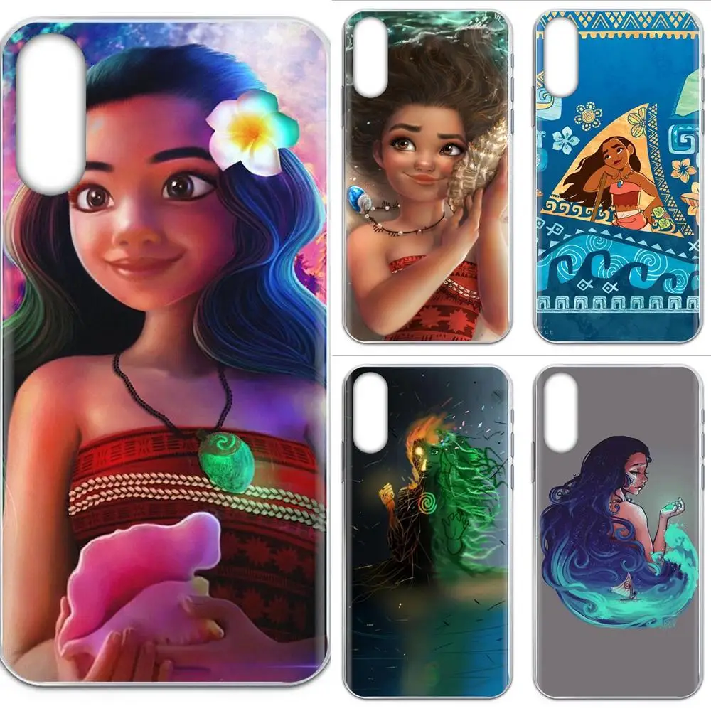 Мягкий ТПУ мобильный телефон анимация Моана мультфильм для Galaxy Grand A3 A5 A7 A8 A9 A9S On5 On7