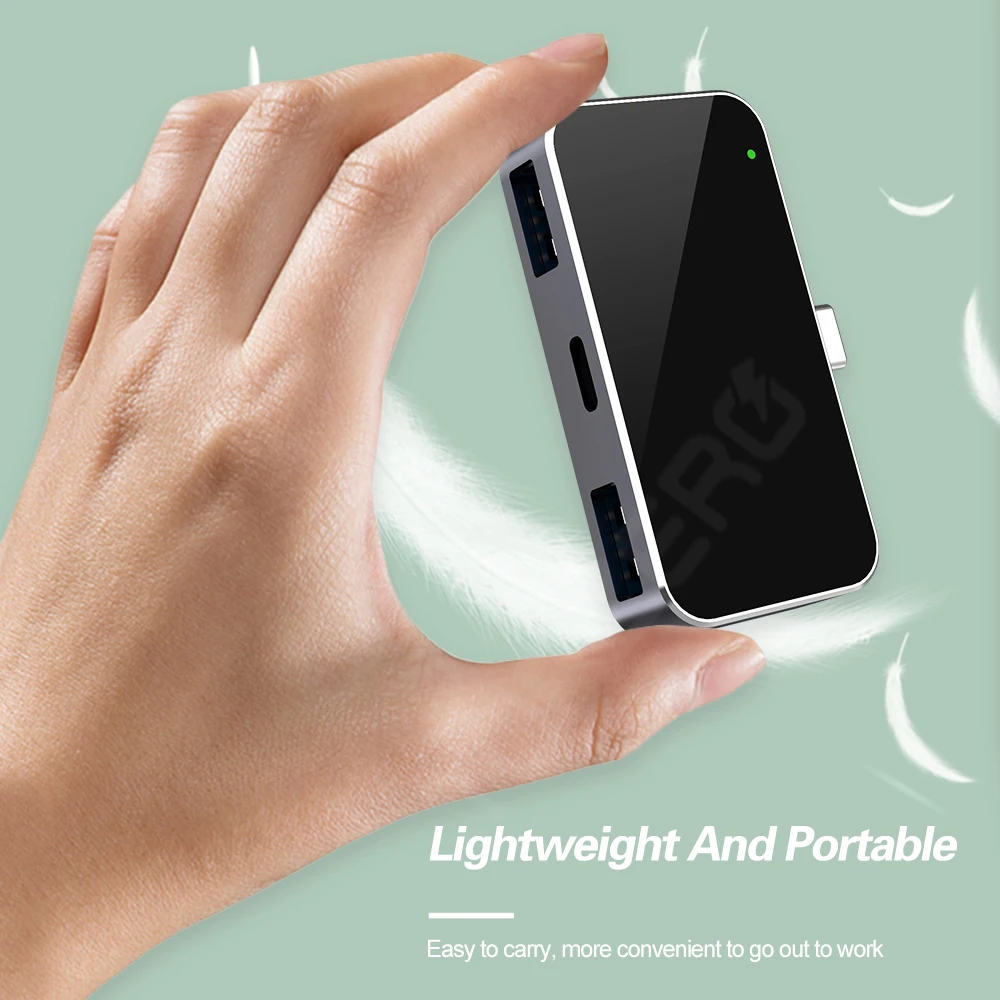 Высокоскоростной Разветвитель USB 3.0 типа C умная док-станция с 3 портами