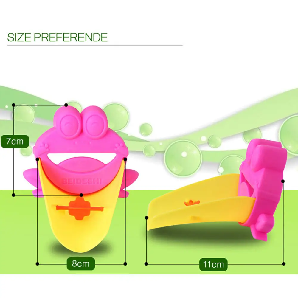 Frog Faucet Extender Sink Handle Extension Toddler Kid Children Hand Wash Tools Water Trough Kitchen faucet Accessorise | Обустройство