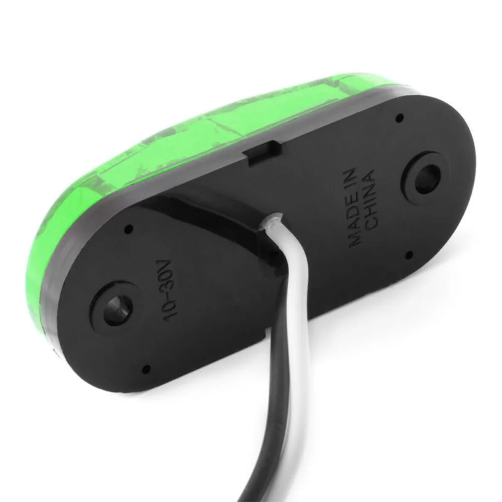 PC Lens Side Marker светильник овальный светодиодный прицеп водонепроницаемый 12В 24В 2