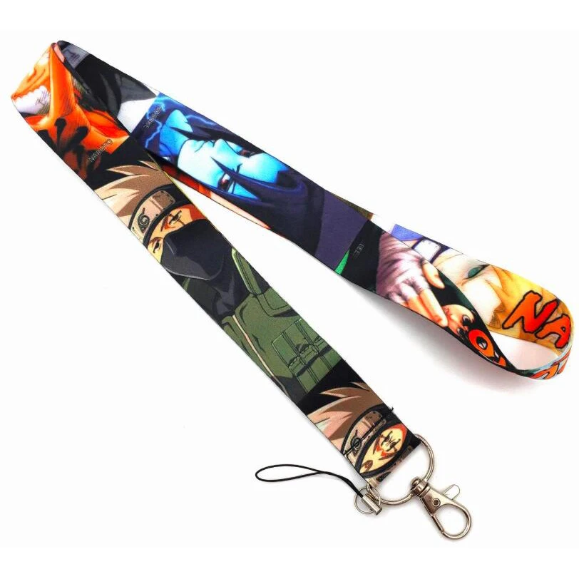 Шнурок с рисунком Наруто ремешок на шею для ключей удостоверения личности