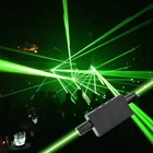 Мини-лазерный меч зеленого цвета, двойное направление, для сценического лазерного шоу