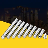 stainless steel double headed advertising nails acrylic fastening screws signboard support column with glass nails clamped on bo