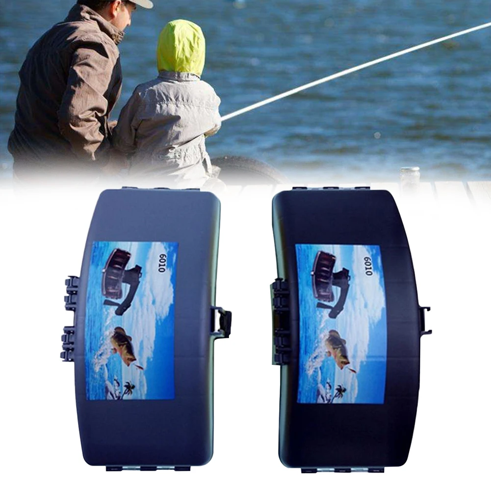 Outdoor ABS Carry Waterproof Accessories Storage Case Portable Box Waist Belt Fish Bait Box Tackle Holder Lures Folding