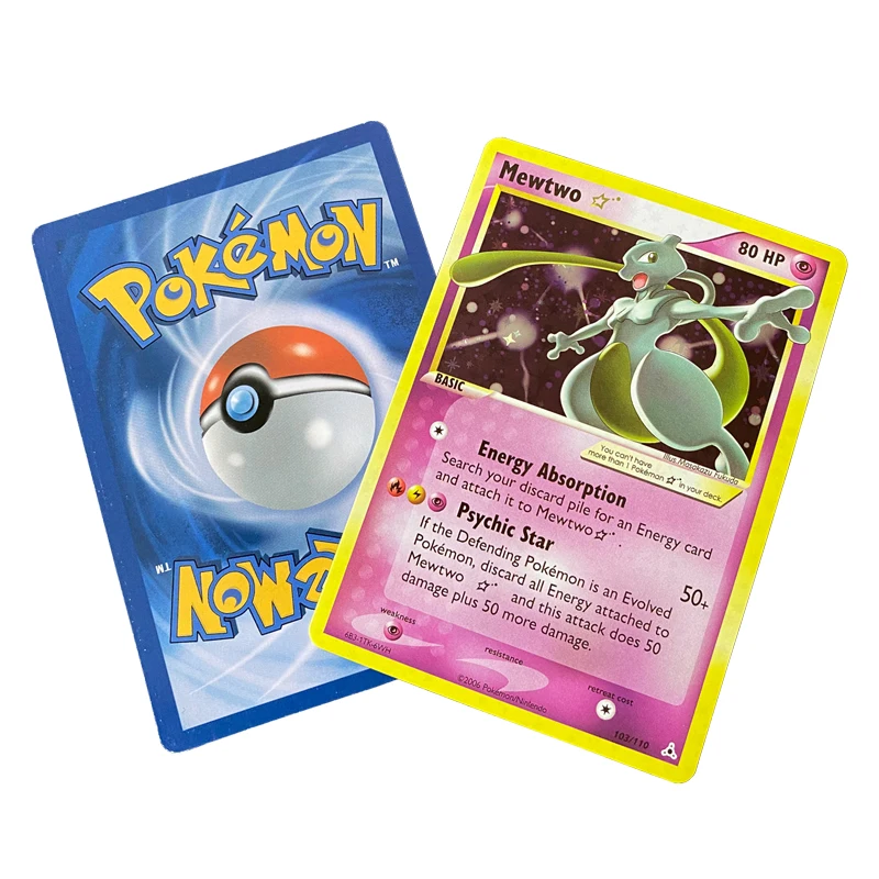 Charizard Pikachu 1Pcs Pokemon Flash Cards 1996 Years English Collection Gif Kids Toys |