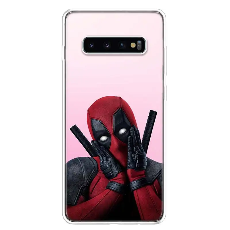Забавный чехол для телефона Deadpool Dead Pool для samsung Galaxy S10+ Lite Note 10 9 8 S9 S8 J4 J6 J8 Plus S7 S6