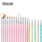 Набор инструментов для маникюра ROSALIND, кисти для гель-лака для ногтей, 3D Ручка, акриловые кисти, лайнер, аксессуары для ногтей кисти для декора