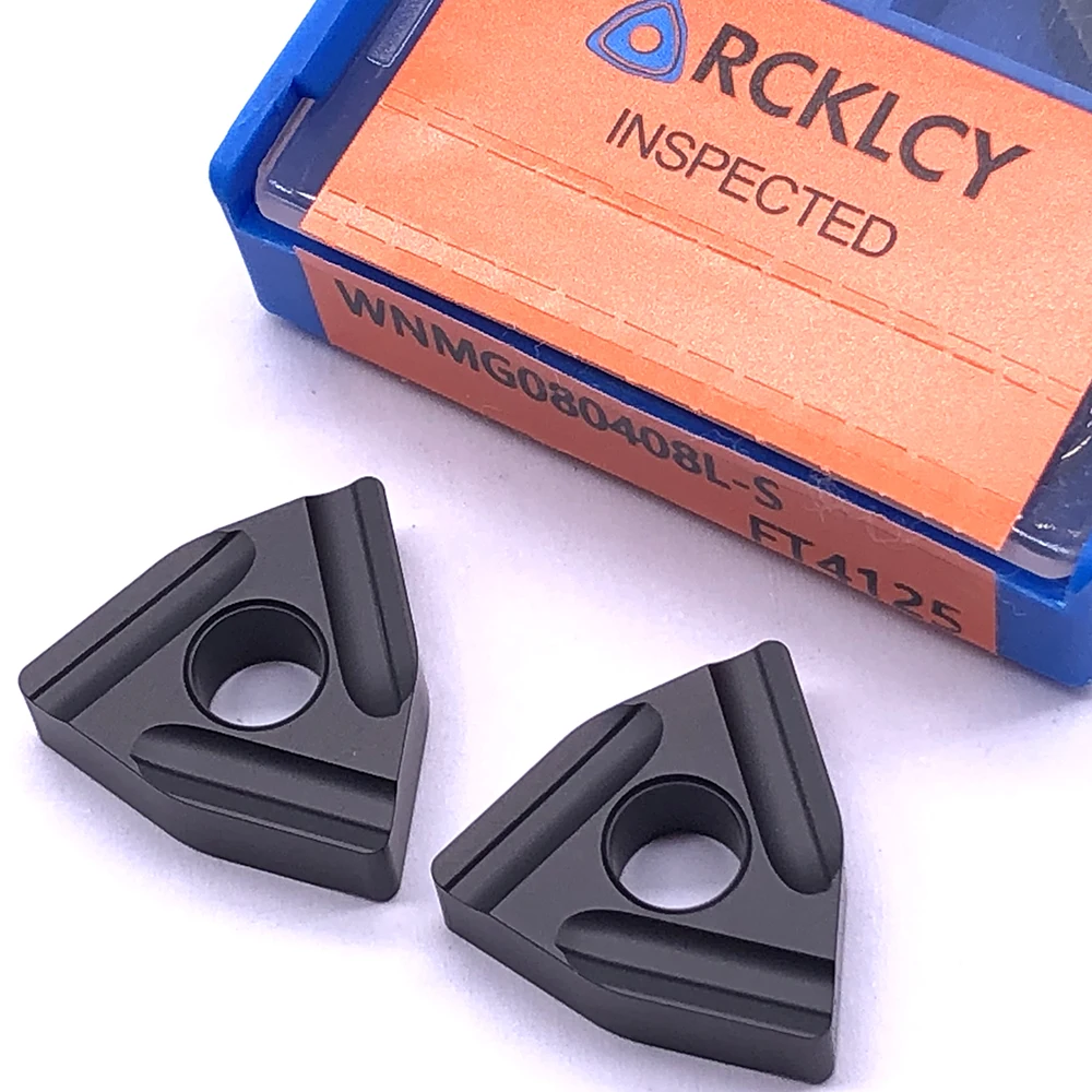 10 шт. RCKLCY подвергая механической обработке сталь высокого качества WNMG080408 L S FT4125