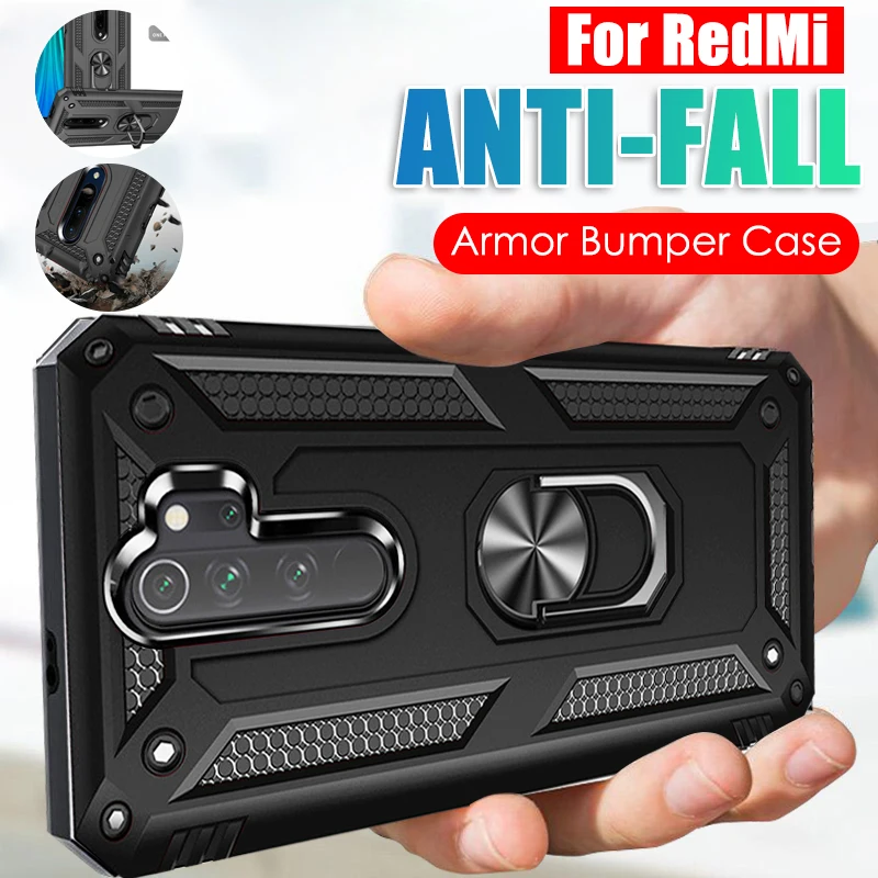 Роскошный защитный чехол с магнитным металлическим кольцом для Xiaomi редми нот 7 8