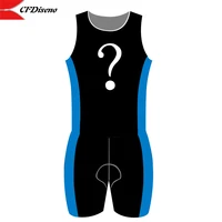 2021 cfdiseno custom triathlon suit 100 lycra partial zipperrunning cycling skin suit zipper can be made on the back