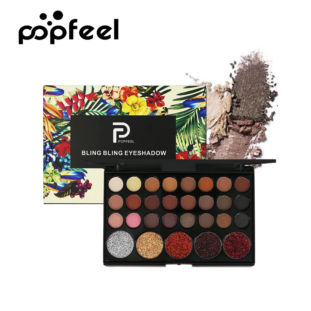 POPFEEL, 120 цветов, палитра теней для век, профессиональная палитра теней для век, натуральный супер светильник, палитра теней для век - Цвет: 29 colors 01
