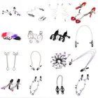 Пикантные металлический ниппель зажимы Секс-игрушки игрушка-соска, зажимы для сосков Секс товары для пары взрослых игровых аксессуаров горячая распродажа