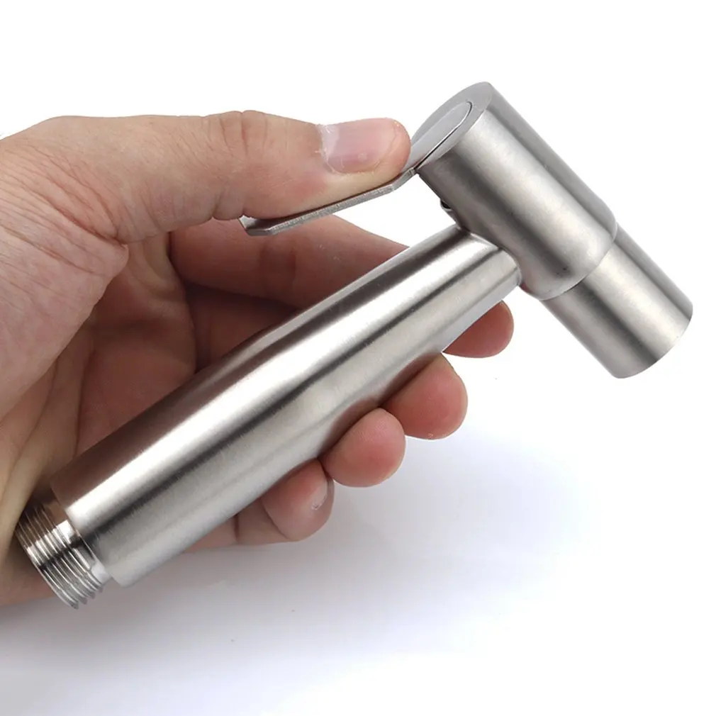 

Pressurized Shower Head Sanitary Toilet Flusher Stainless Steel Hand-held Shower Head Hand-held Shower Head For Bathroom