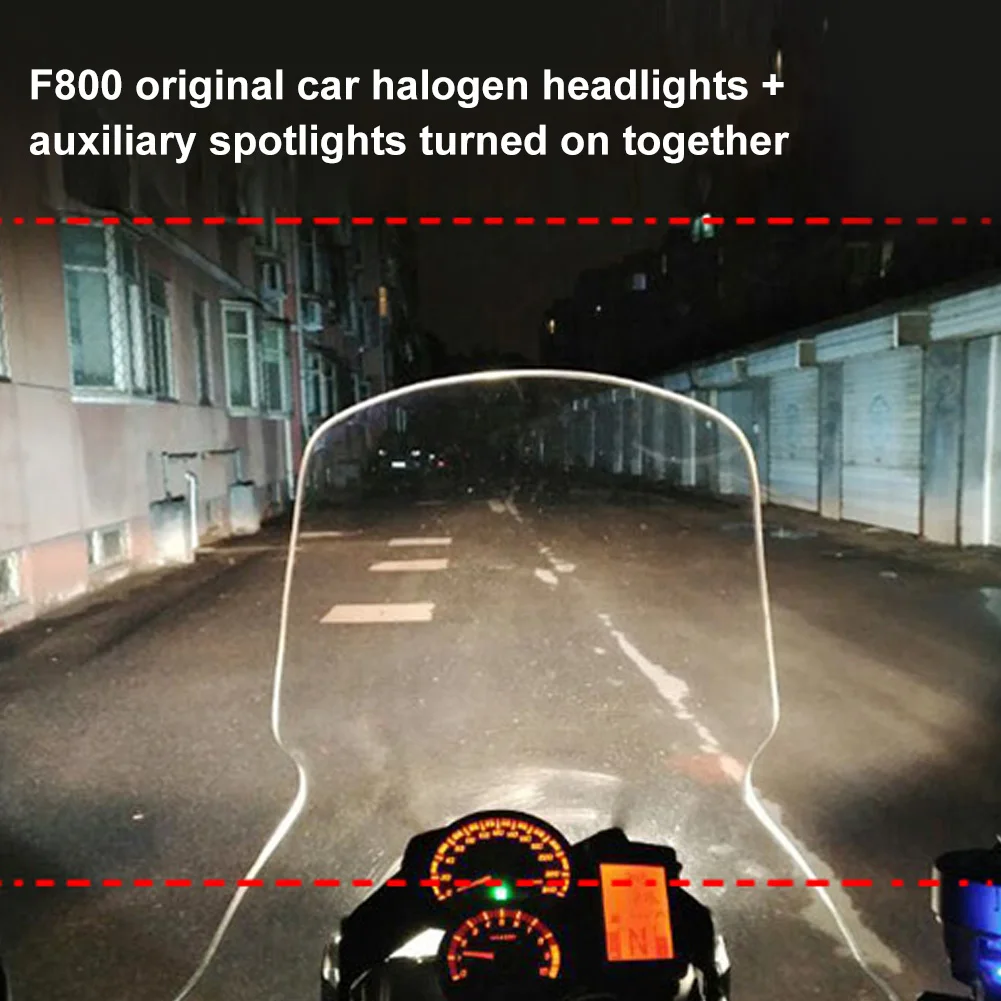 

1Pair Motorcycle Headlight Spotlight 40W6000K Fog Light Auxiliary Light With Protector Shade For R1200GS LED Driving Light