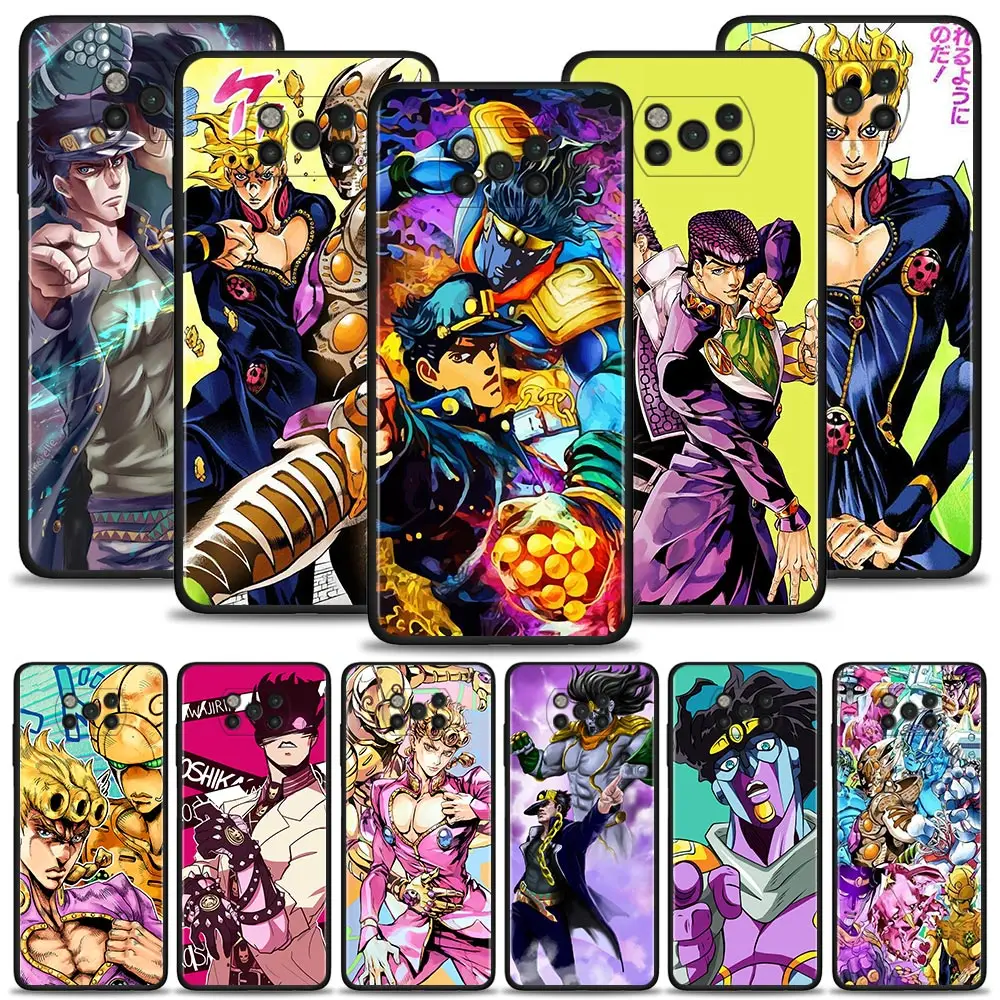

Case For Xiaomi Poco X3 NFC F3 GT M3 Pro 5G Pocophone F1 Note 10 Civi 11T 10T Pro 11 Lite 5G 9T Anime JoJos Bizarre Adventure