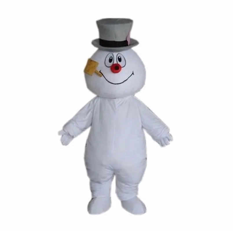 

Newest Snowman Mascot Cartoon Costume Christmas Frosty Walking Adult Fancy Dress Apparel Cartoon Character Birthday Clothes Gift