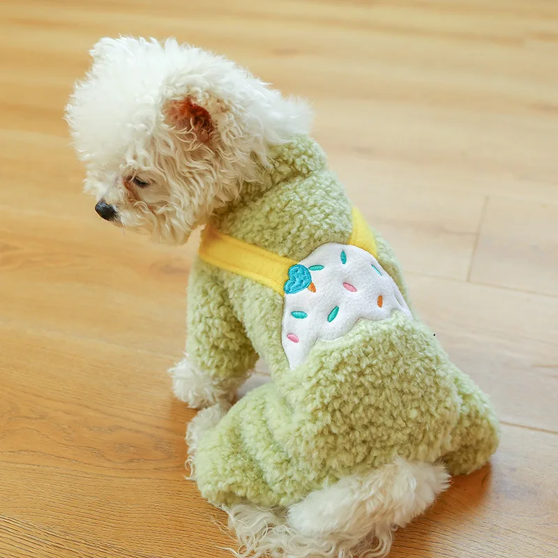 

New Pet Clothes Dog Clothes Hooded Sweater Animal Cartoon Transformation Winter Warm Plus Cashmere Christmas Halloween Costume