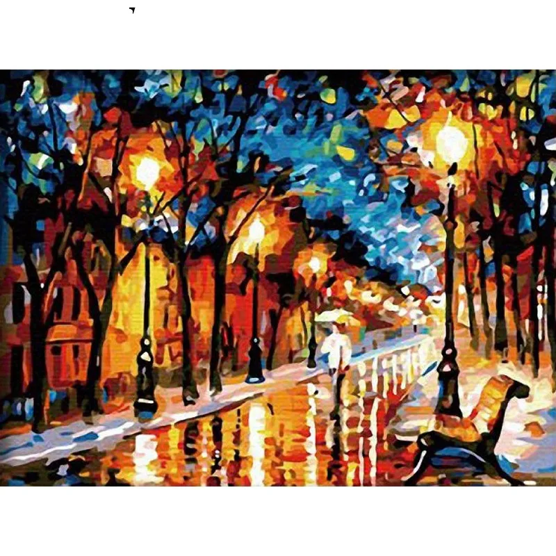 The Way With You Paint By Numbers Coloring Hand Painted Home Decor Kits Drawing Canvas DIY Oil Painting Pictures By Numbers