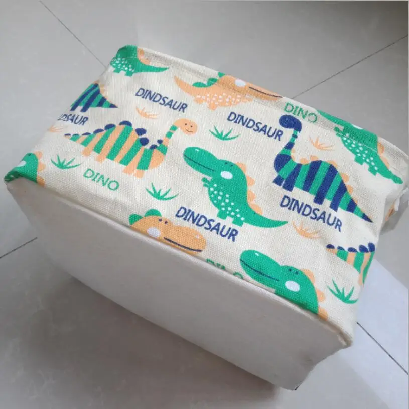 Многоузорчатая коробка для хранения стола льняная хлопковая корзина одежды