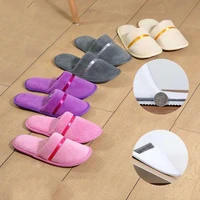 disposable slippers breathable warm non slip slippers wear resistant sweat absorbent skin friendly thick coral fleece slippers
