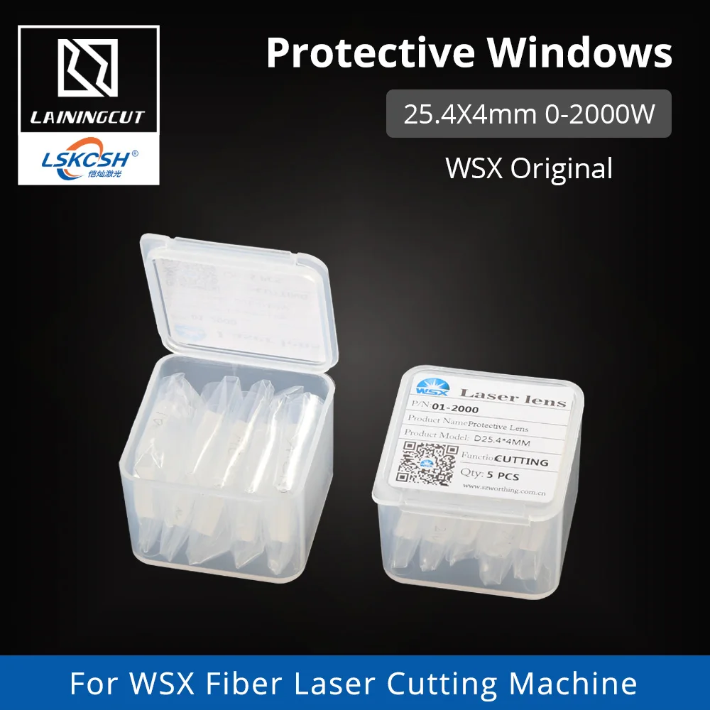 LSKCSH 10 шт./лот WSX оригинальные защитные стекла 25 4*4 мм линзы для Raytools HSG волоконная